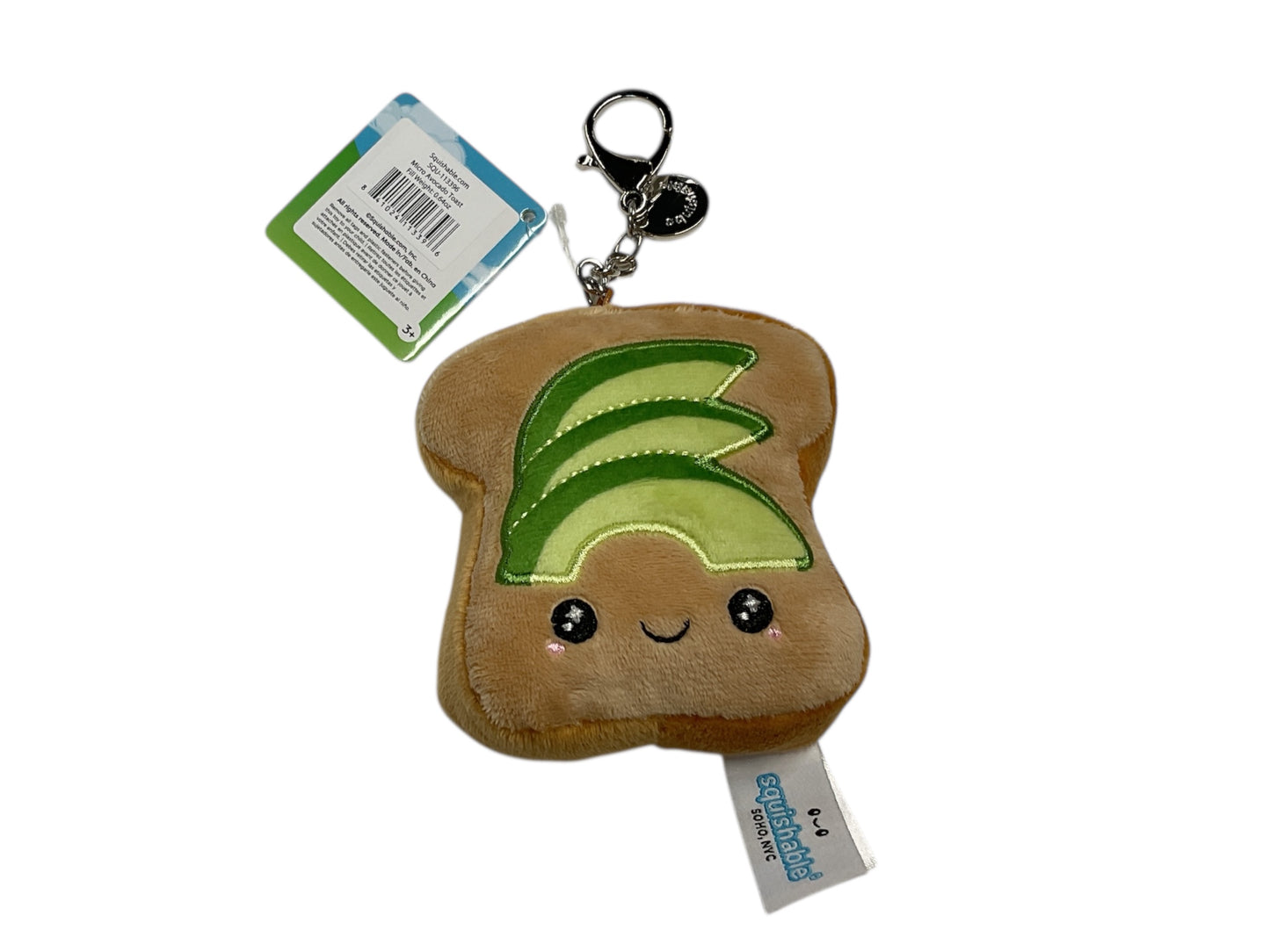 Micro Squishable Avocado Toast (3) Keychain