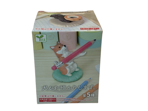 Dog pen holder figure