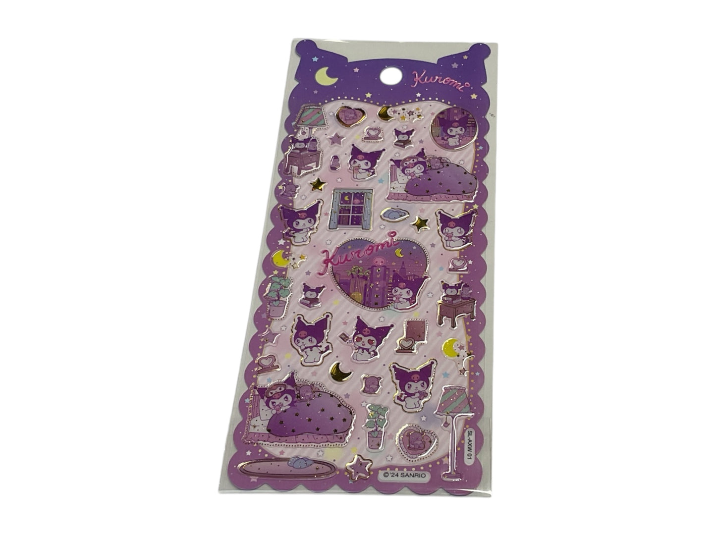 SANRIO PINK&PURPLE STICKER_KU