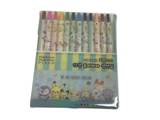 5500 Pokemon 12 Color Slider Pencils