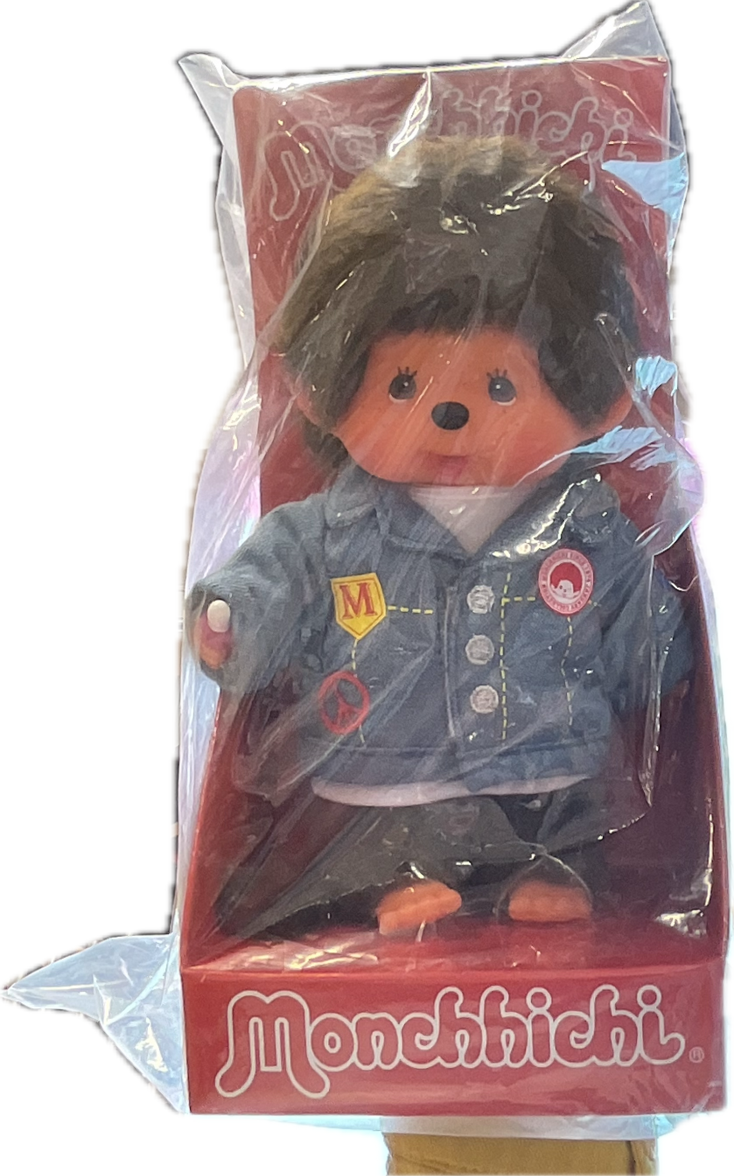Monchhichi Kuscheltier Jeans Jacket Boy 20 cm