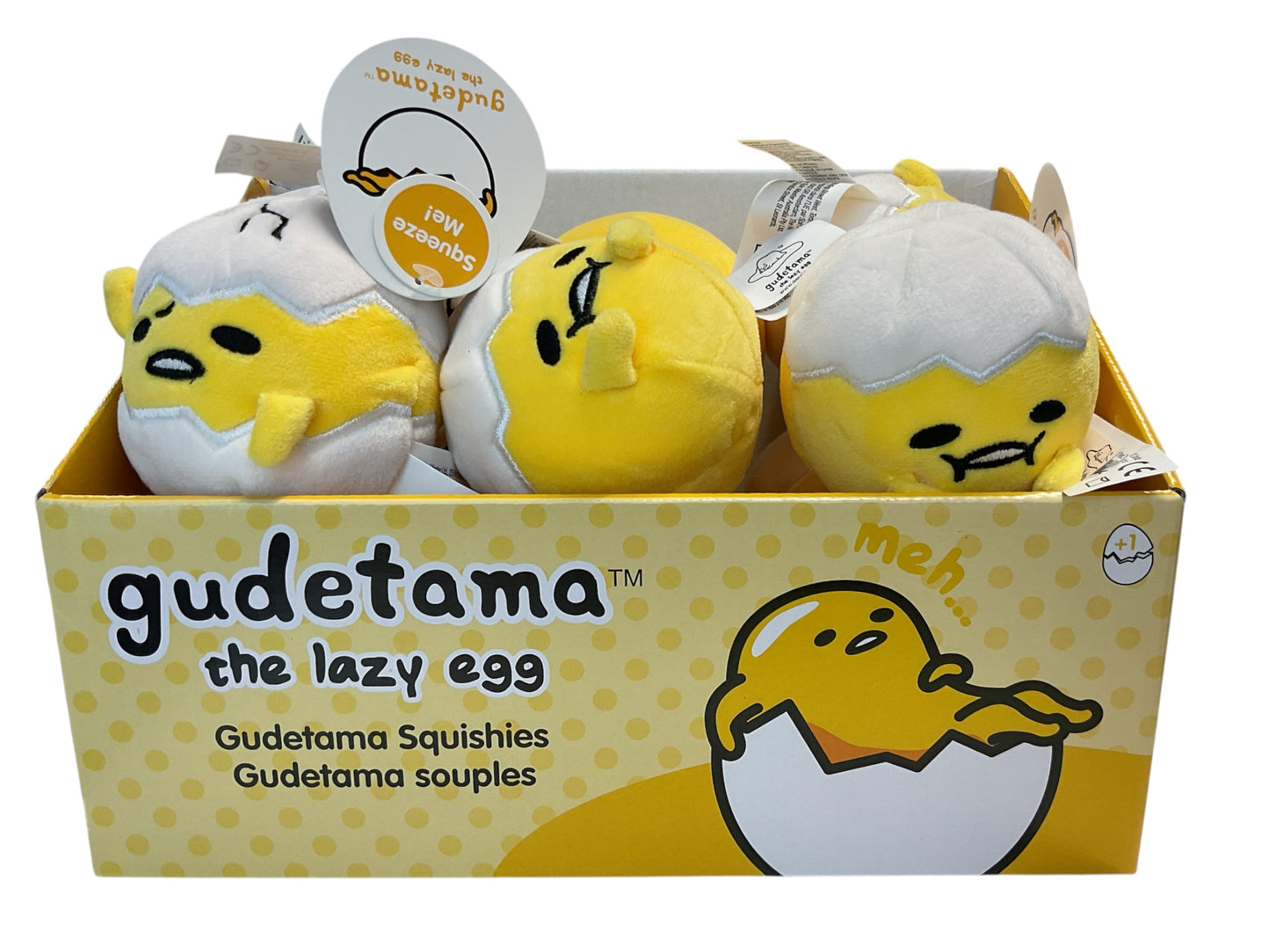 Gudetama Round Squishy Assortment, 3.5 in