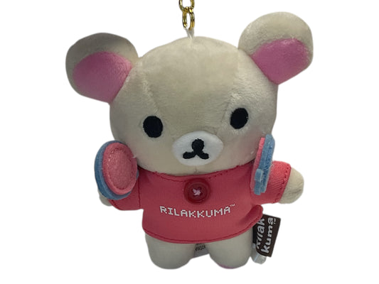 Brown Gaming Rilakkuma Keychain