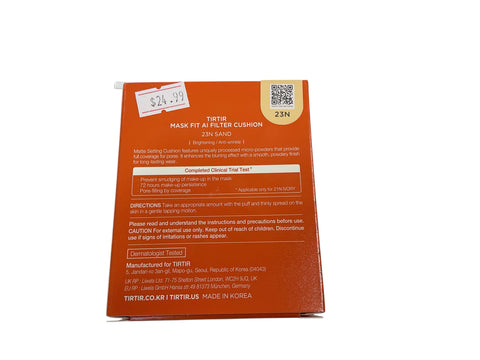 Tirtir Mask Fit Ai Filter Cushion 18G 23N Sand(60Ea/Box)