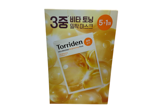 TORRIDEN Cellmazing Vita C Brightening Mask Sheet 26mlx(5+1)ea