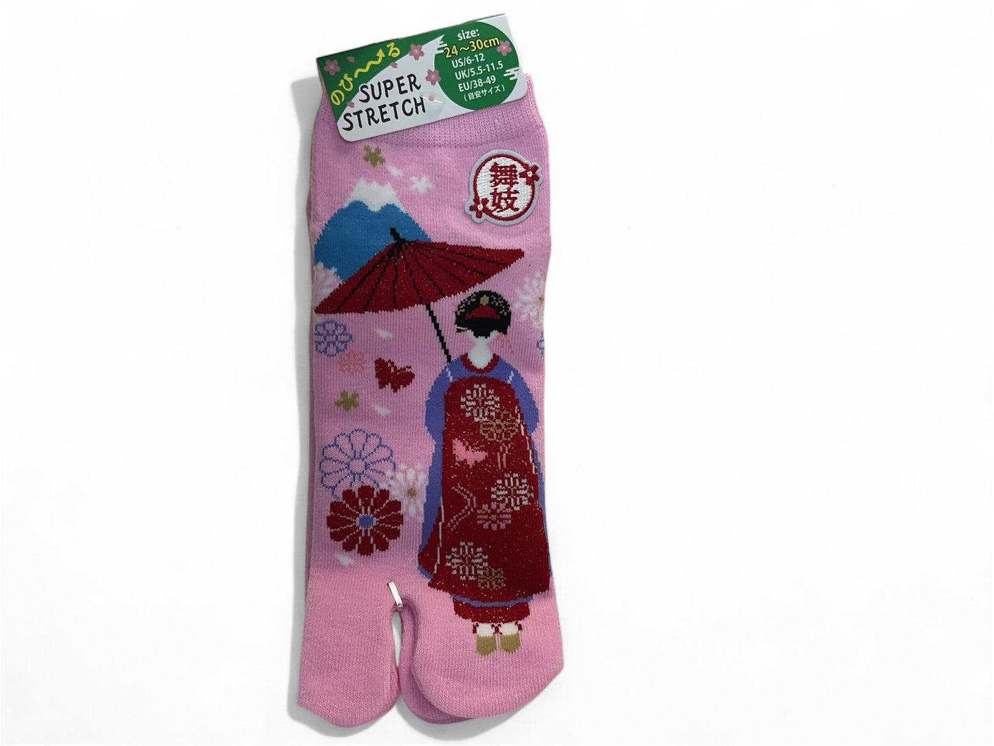 Super Stretch Pink Japan Socks 24 - 30 cm