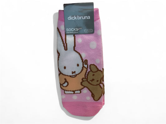 Dick Bruna Miffy Socks Snuffy Pink