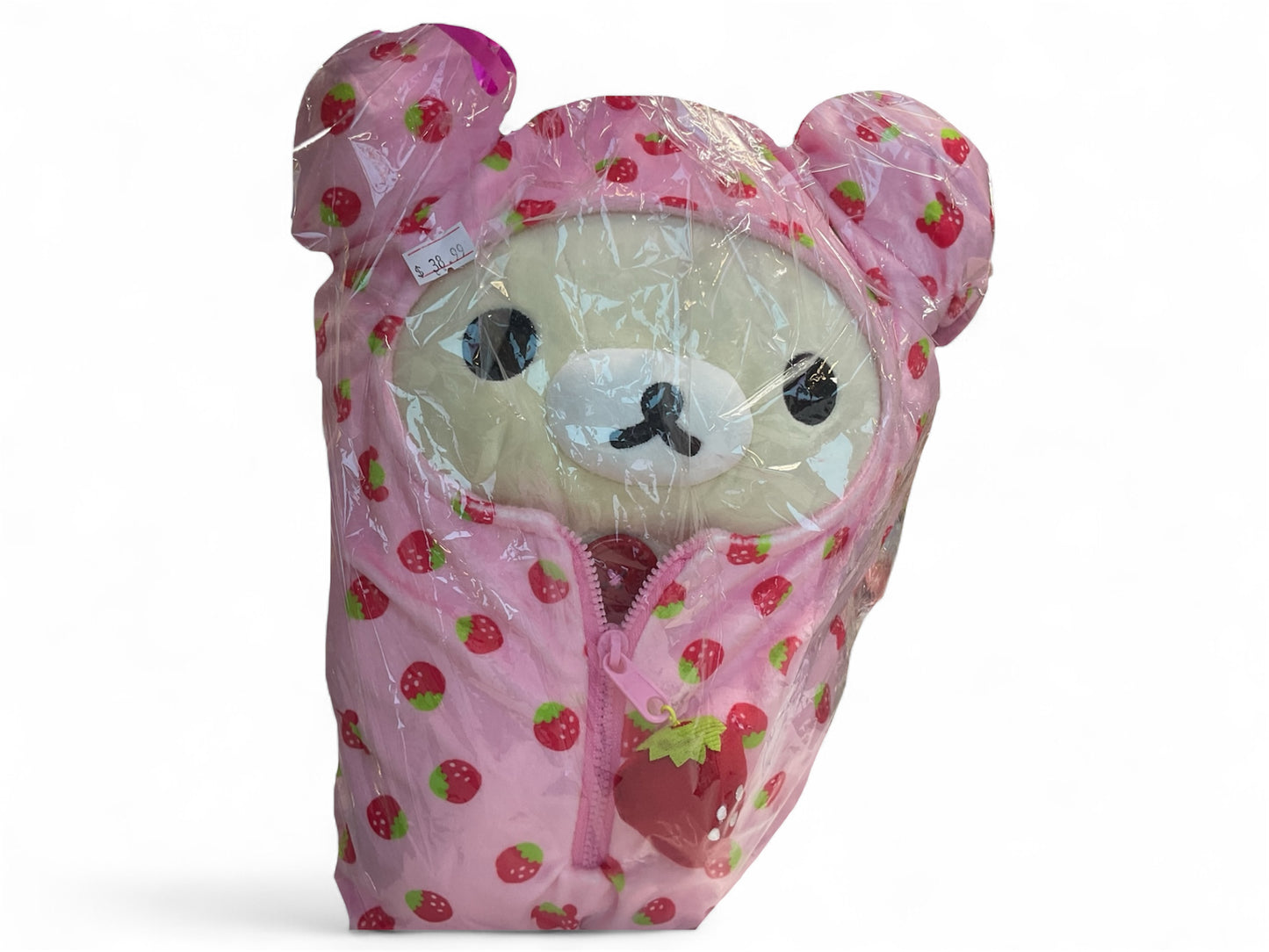 Korilakkuma Medium Plush Bear Pink Pajamas
