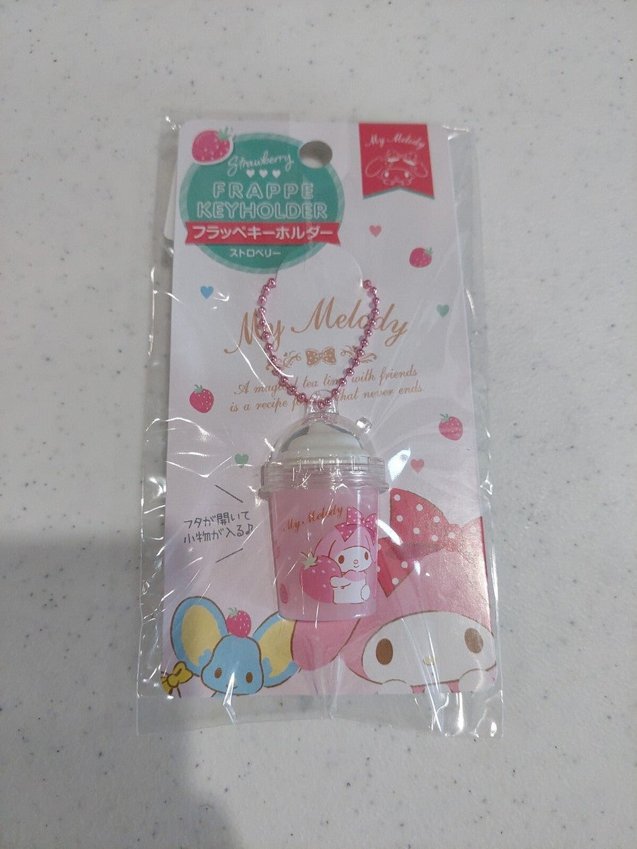 My Melody Strawberry Frappe Keyholder