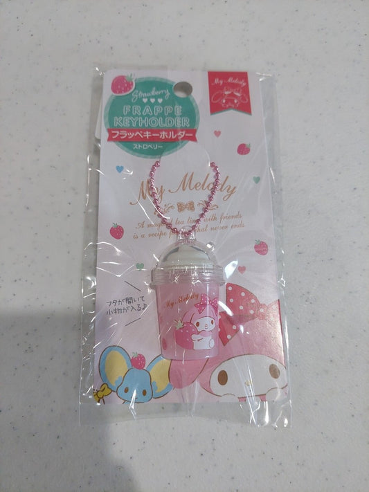 My Melody Strawberry Frappe Keyholder