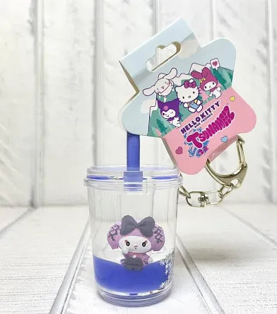 Kuromi Liquid Cup Keychain