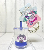 Kuromi Liquid Cup Keychain