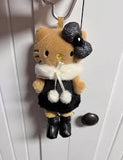 Sanrio hello kitty tweed dress w/carabiner
