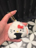 Hello Kitty Onigiri Plush Keychain