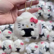 Hello Kitty Onigiri Plush Keychain