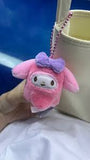 Sanrio pretend food mascot holder plush Keychain