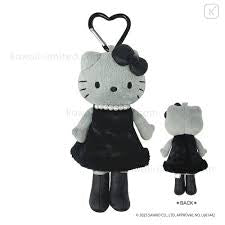 Hello kitty plush Keychain black dress long legs