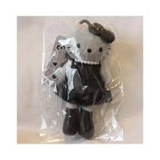 Hello kitty plush Keychain black dress long legs