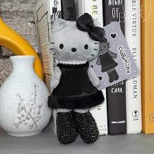 Hello kitty plush Keychain black dress long legs
