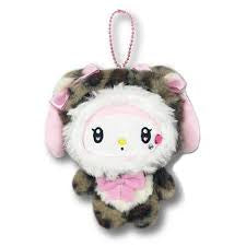 Sanrio my melody Kuromi leopard print mascot