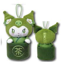 Sanrio Kuromi matcha bowl pouch plush