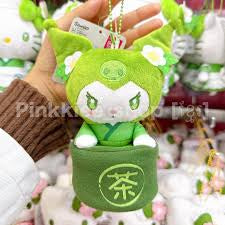 Sanrio Kuromi matcha bowl pouch plush