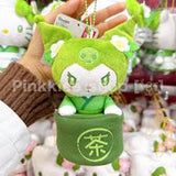 Sanrio Kuromi matcha bowl pouch plush