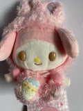 My Melody Fluffy Easter Bunny Plush Keychain