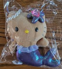 Hello Kitty Tan Mermaid Mascot Plush Keychain