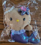 Hello Kitty Tan Mermaid Mascot Plush Keychain
