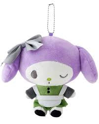 My Melody Green and Purple Plush Keychain