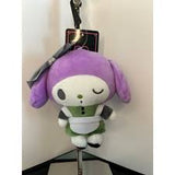 My Melody Green and Purple Plush Keychain