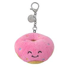 Squishable Snackers Pink Donut Plush Keychain