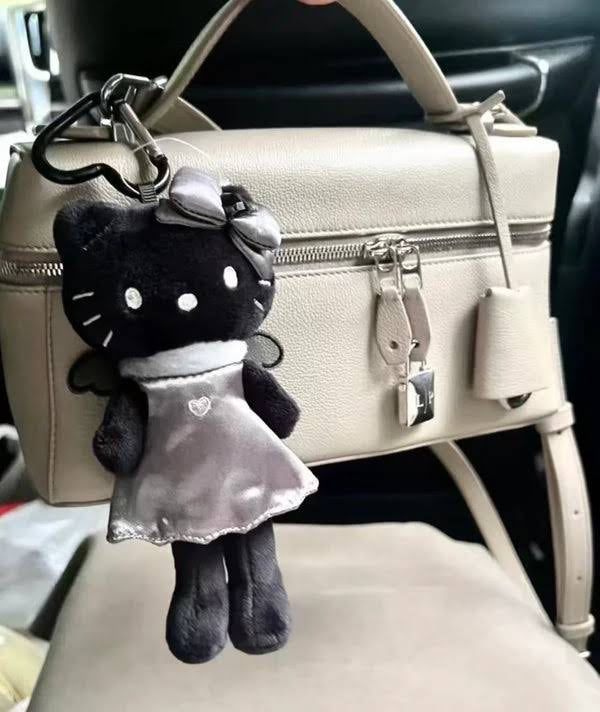 Sanrio Black Long Leg Hello Kitty Keychain
