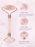 Ailike brand natural rose quartz facial roller