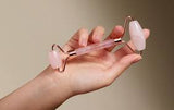 Ailike brand natural rose quartz facial roller