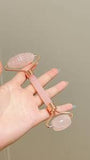 Ailike brand natural rose quartz facial roller