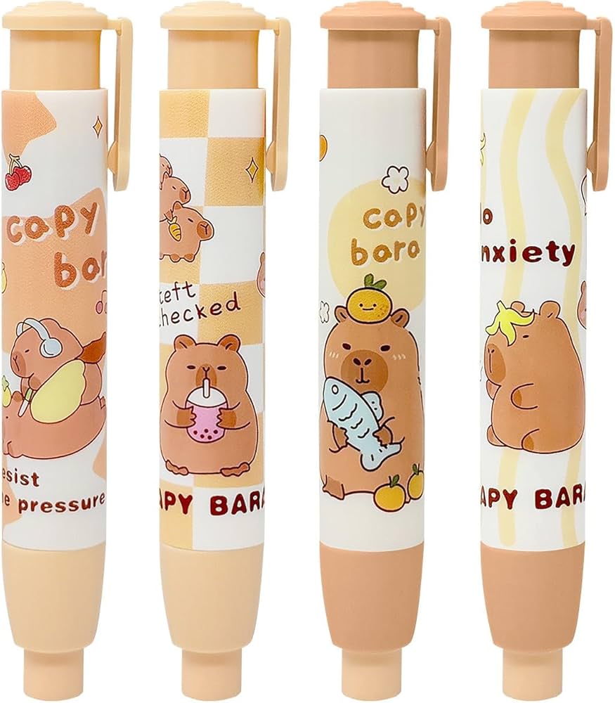 Capy Bara Retractable Eraser