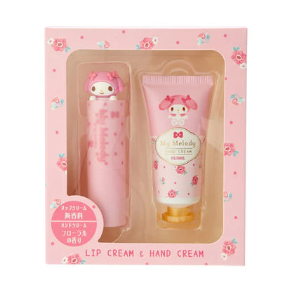 Sanrio hand cream+lip balm set