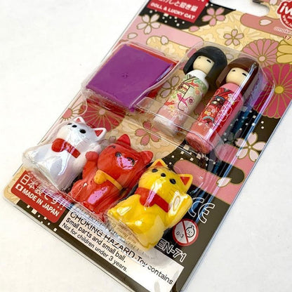 Blister Eraser, Kokeshi & Maneki Neko