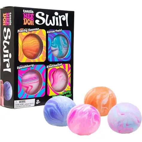 NeeDoh Teenie Swirl 4 Pack