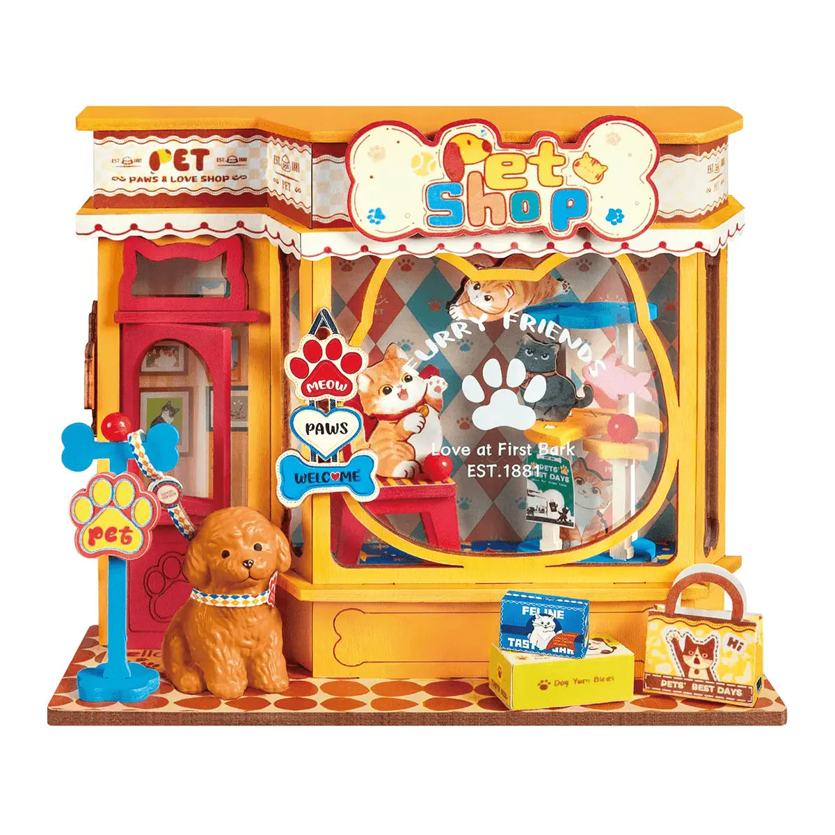 Rolife Mini Store Pawfect Pet Shop