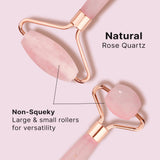 Ailike brand natural rose quartz facial roller