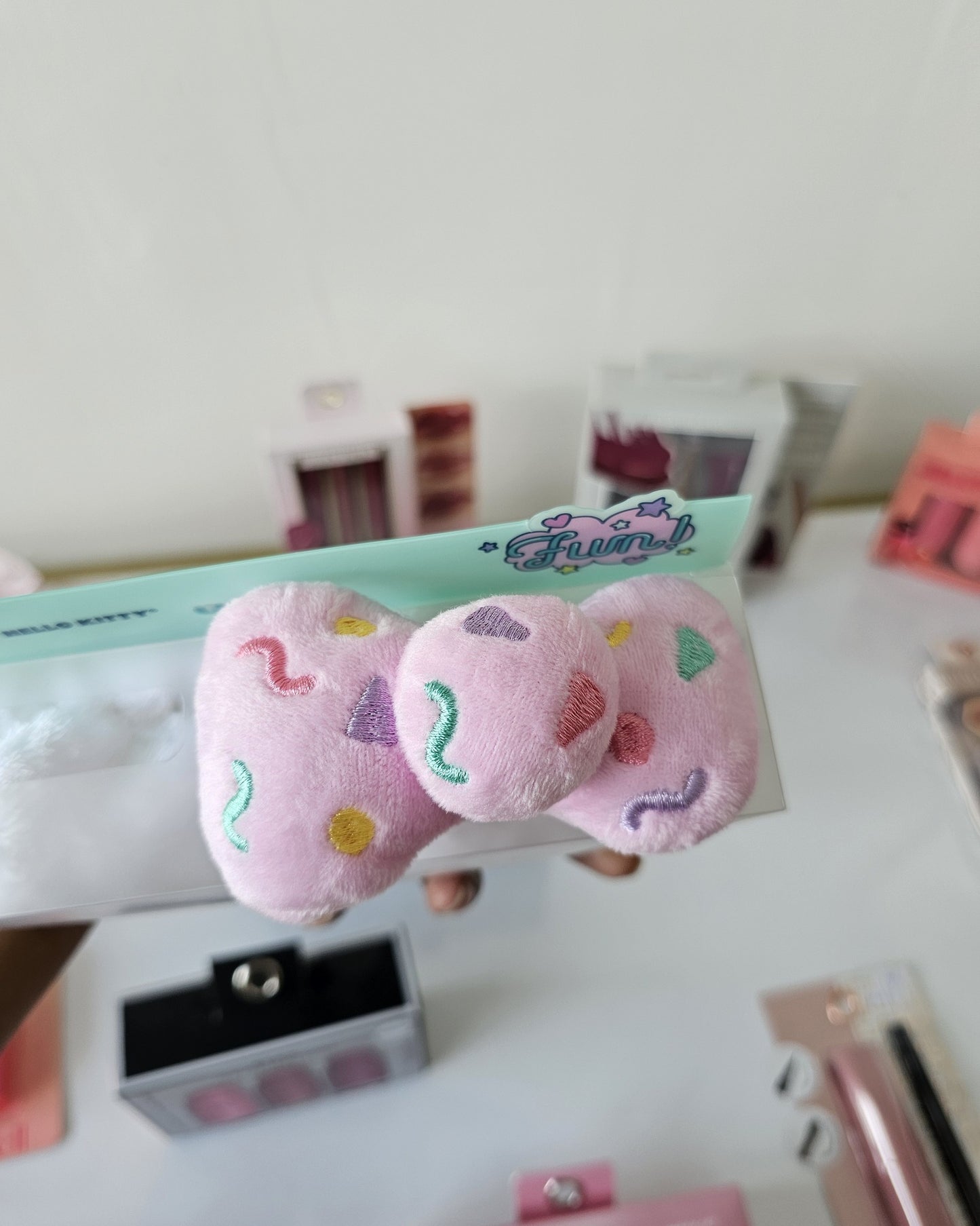 The Creme Shop x MyMeody Kuromi 3D Teddy Headyband Plushie Spa Headband