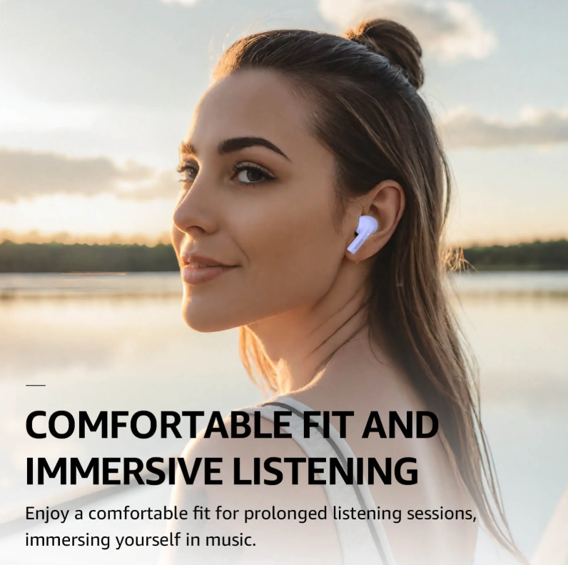 Agile Nova Bluetooth Earbuds Purple