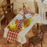 RoLife Warm Dining Room Miniature House