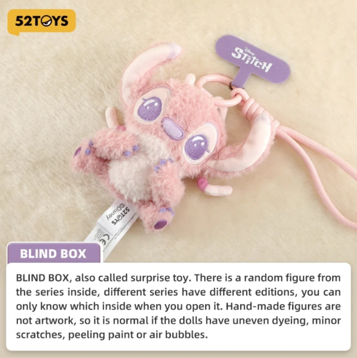 52TOYS Stitch Mood Series Plush Phone Charm Blind Box