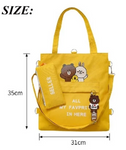TS Korean 2 in 1 Tote Bags for Women Casual Cute Shoulder Sling Bag
