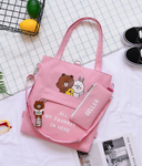 TS Korean 2 in 1 Tote Bags for Women Casual Cute Shoulder Sling Bag