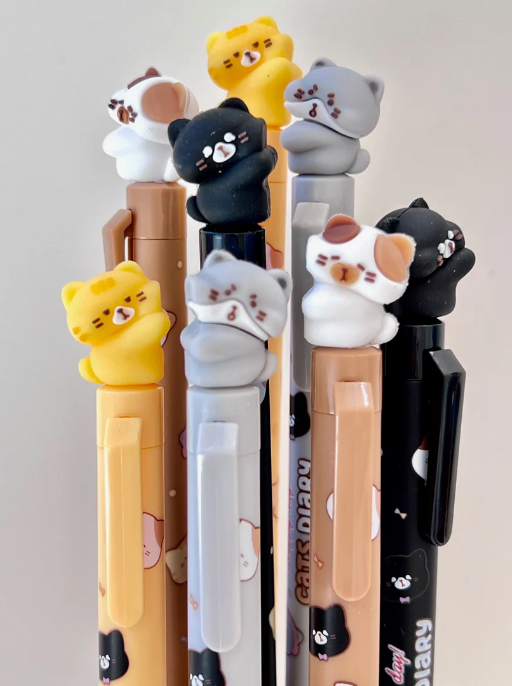 Cat Diary Twin Pack Gel Pen